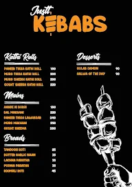 Just Kebabs menu 2