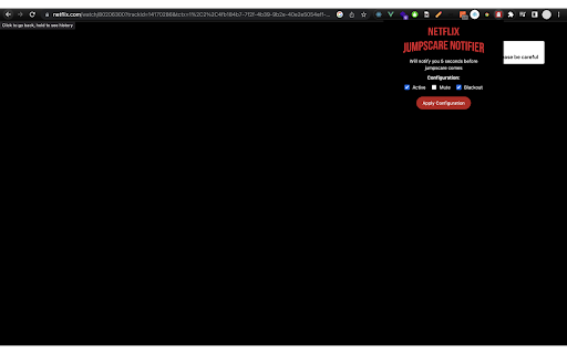 Netflix Jumpscare Notifier
