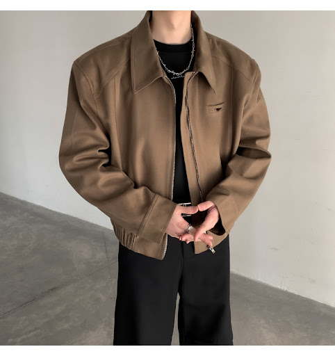 Title 17, Autumn and Winter PU Shuai Mei style padded sho...