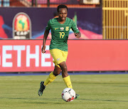 South Africa superstar forward Percy Tau in action against Ivory Coast during the 2019 Africa Cup of Nations in Egypt.  