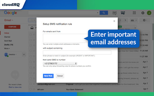 Mobile Text Alerts for Gmail™ by cloudHQ
