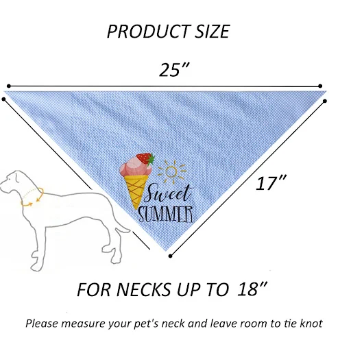Sucado Dog Bandana Personalized Polyester Spring Summer Soft Dogs Scarf for Pet Accessories Fabric Bibs Bandages