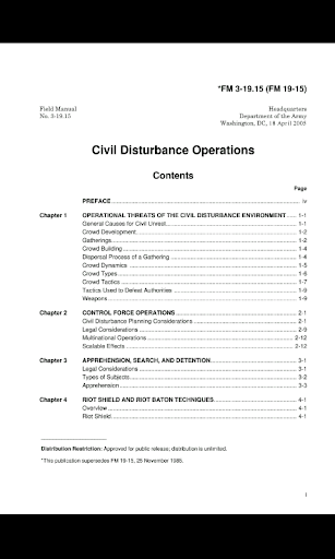 Civil Disturbance Operations