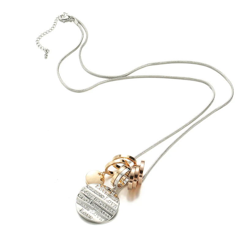 Big-name sweater chain necklace