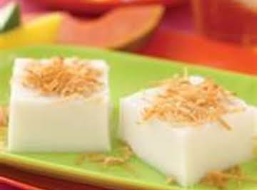 Haupia - hawaiian coconut dessert