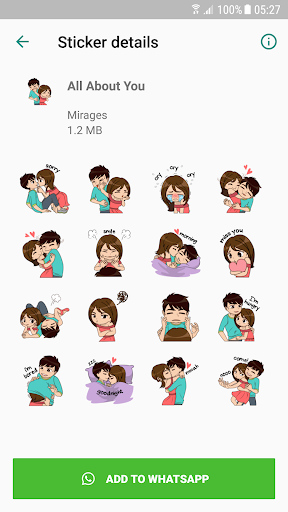 Love Story Stickers - WAStickerApps