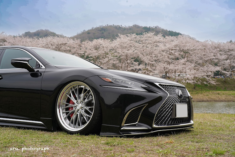 LSの桜シリーズ最終回・桜と愛車・白竜湖運動公園・LEXUS・廣紳会に関するカスタム事例の投稿画像2枚目