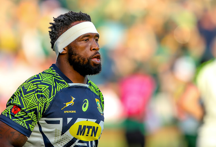 Springbok captain Siya Kolisi during the Rugby Championship match against New Zealand at Emirates Airline Park in Johannesburg on August 13 2022.