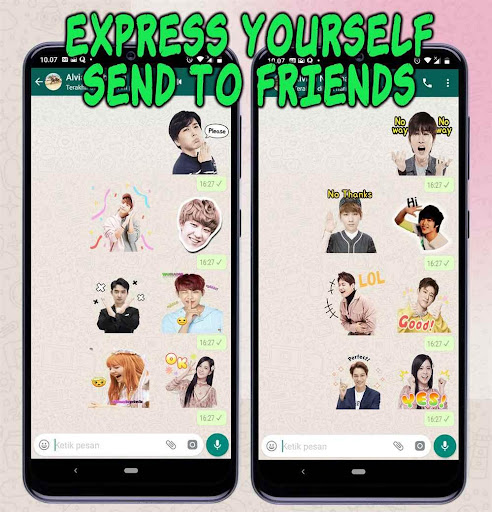 Korean Sticker KPop WASticker for WhatsApp