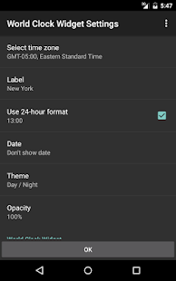   World Clock Widget- screenshot thumbnail   