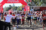 General view of participants in the the 94th Comrades Marathon on June 9 2019.