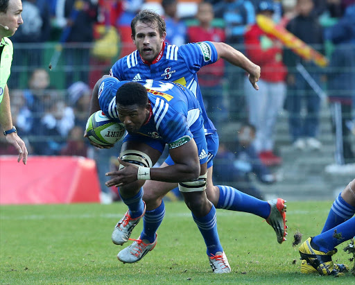 Sikhumbuzo Notshe of the Stormers during the Super Rugby match between DHL Stormers and Toyota Cheetahs at DHL Newlands on May 28, 2016 in Cape Town, South Africa.