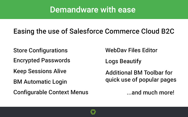 Demandware With Ease chrome extension