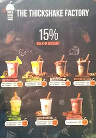 The Thickshake Factory menu 2