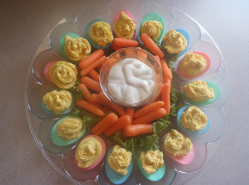 Easter Deviled Eggs