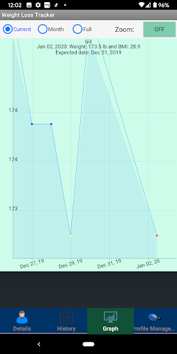 Screenshot Weight loss tracker & BMI