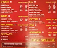 Kolkata Rolls menu 1