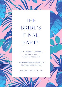 The Bride's Final Party - Party Invitation item