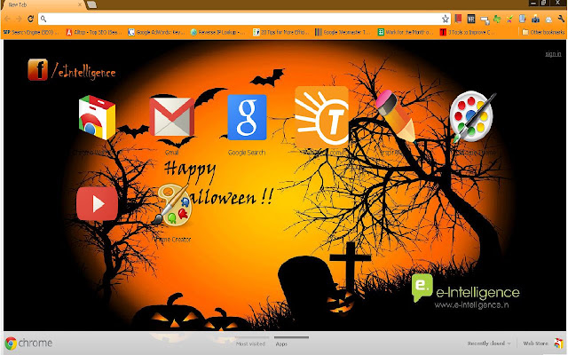 Spooky Halloween Theme chrome extension