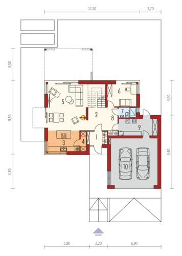 Nils II G2 Energo Plus - Rzut parteru