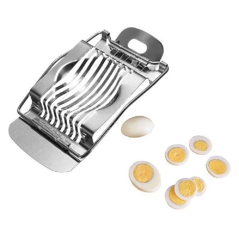 Title 5, Stainless Steel Egg Cutter Fruit Ham Banana Sli...