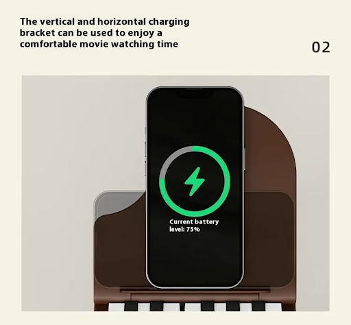 Title 5, Piano Bluetooth zvučnik bežičnim punjenjem, noć...