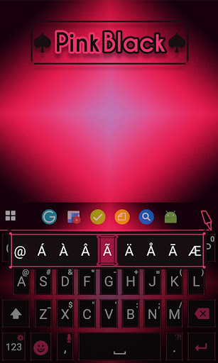 免費下載個人化APP|Pink Black Keyboard Theme app開箱文|APP開箱王