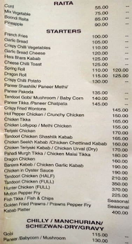 Vikram's Restaurant menu 1