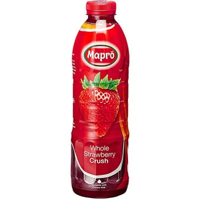 Mapro Whole Strawberry Crush 1 Ltr