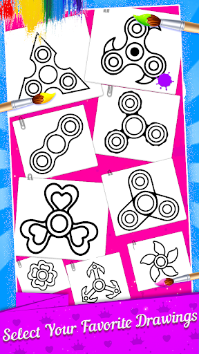 Screenshot Fidget Spinner Coloring Book