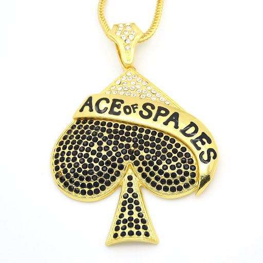 Title 5, Spades pendant necklace for women, a stylish an...