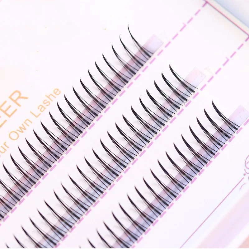 A-Type False Eyelashes for Women Single Cluster Piecewise Easy Application Natural Look Enhanced Eyes