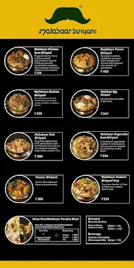 Malabaar Biriyani menu 1