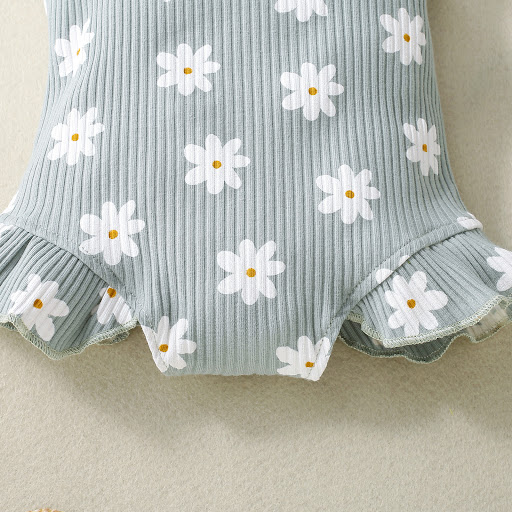 Title 12, Girls multi-color sunken stripe romper with su...