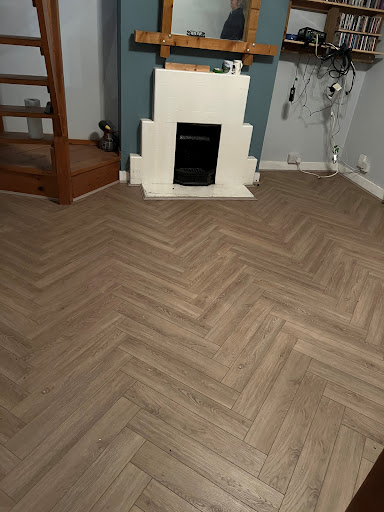 Vinyl Flooring Herringbone style