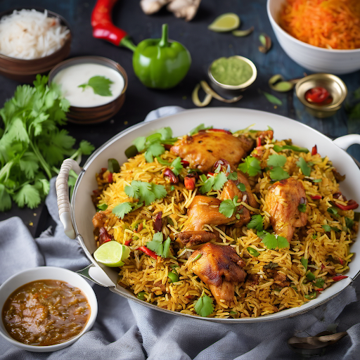 Chilli Chicken Biryani