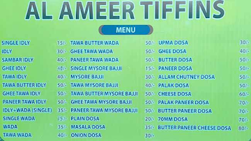 Al Ameer Restaurant menu 