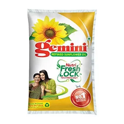 Gemini Sunflower Oil - With Nutri Fresh Technology - 1 ltr