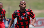 Nkosinathi Sibande of TS Galaxy was on target against Sekhukhune United.