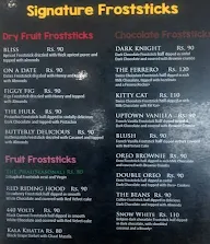 Froststicks menu 1