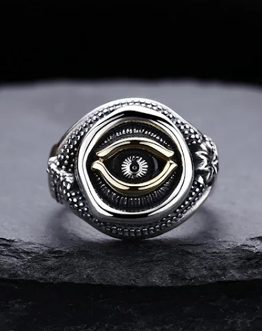 Bague Oeil de Dieu en argent sterli - 2