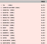 Bangarpet Chats And Tea Point menu 2