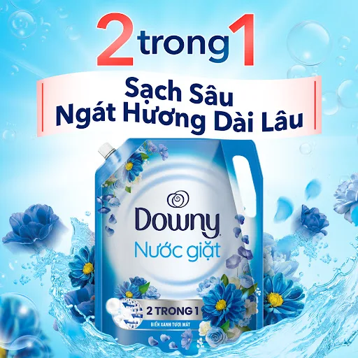 Nước giặt Downy biển xanh tươi mát túi 2.7kg