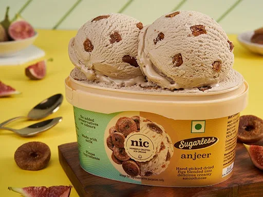 Anjeer Sugarless Ice Cream 500ml(Lite)
