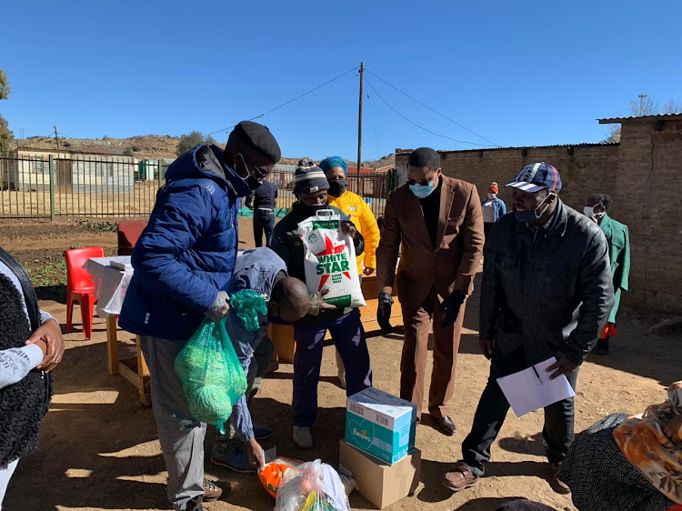 Fifty disabled people from Aliwal North in Eastern Cape received food parcels and sanitary pads.