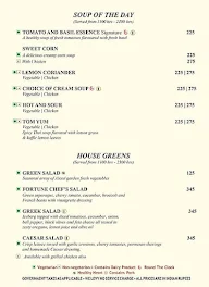 The Terrace menu 1