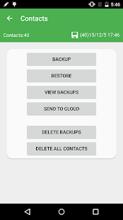 Super Backup Pro: SMS&Contacts Ekran görüntüsü
