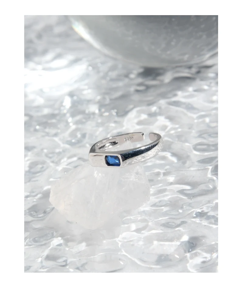 Niche Design All-match geometrische Sterling Zilver S925 Damesring. Een veelzijdige ring, perfect voor elke outfit. Stijlvol en elegant.