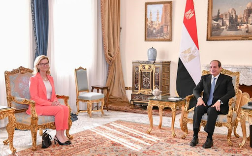 Egypt president Abdel Fattah El-Sisi met ITU secretary-general Doreen Bogdan-Martin yesterday in Cairo.