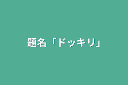 題名「ドッキリ｣